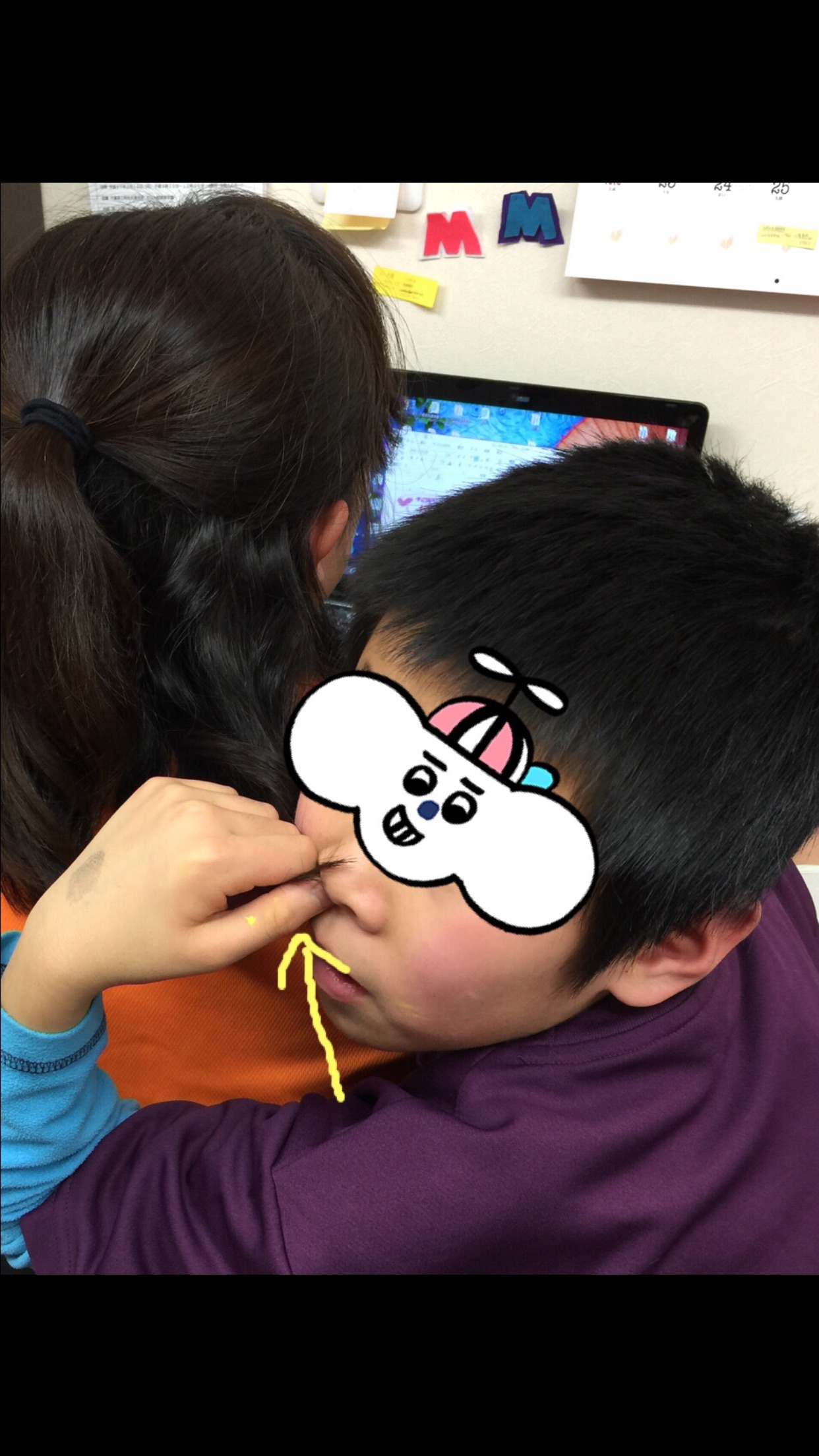 鼻に毛(笑) 鼻に毛(笑)