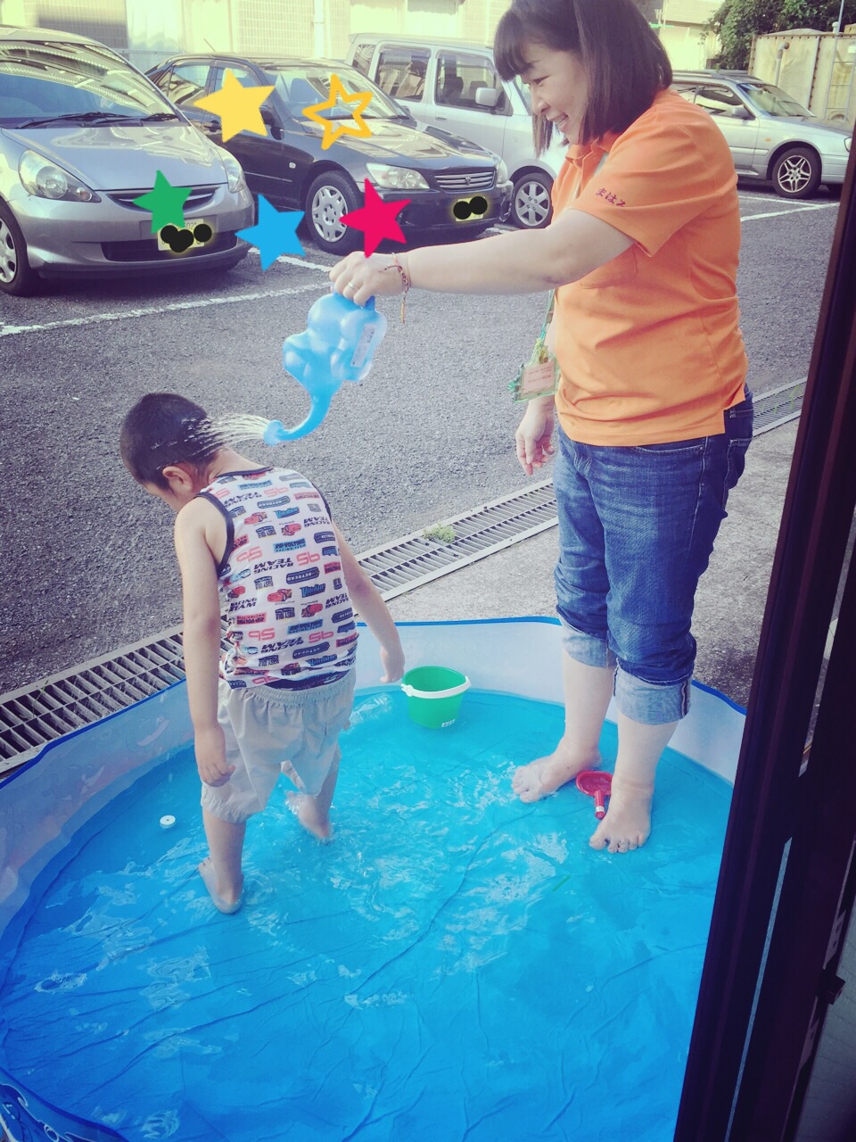 水浴び 水浴び